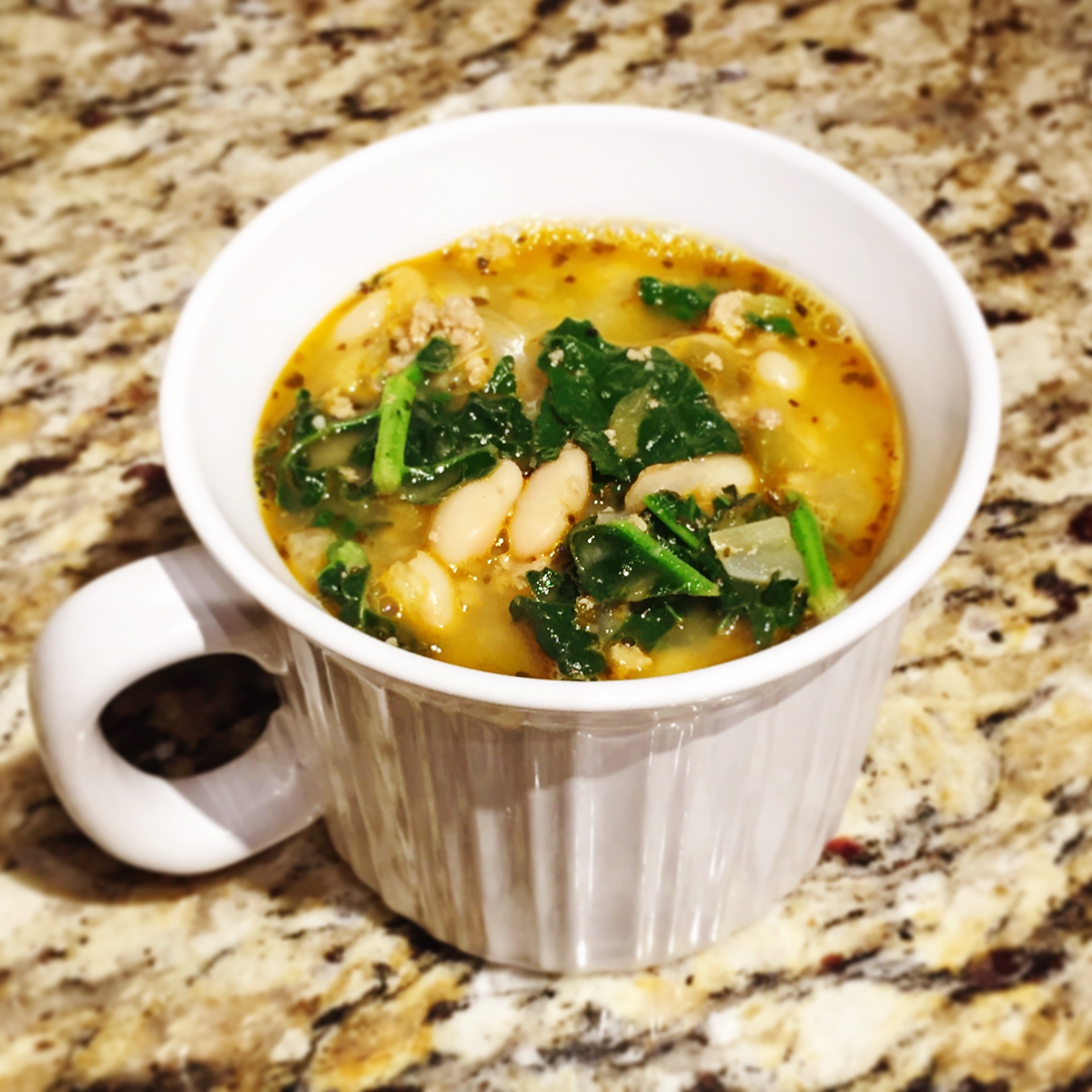 Spicy Turkey White Bean Chili With Tuscan Kale - Shore And Stone