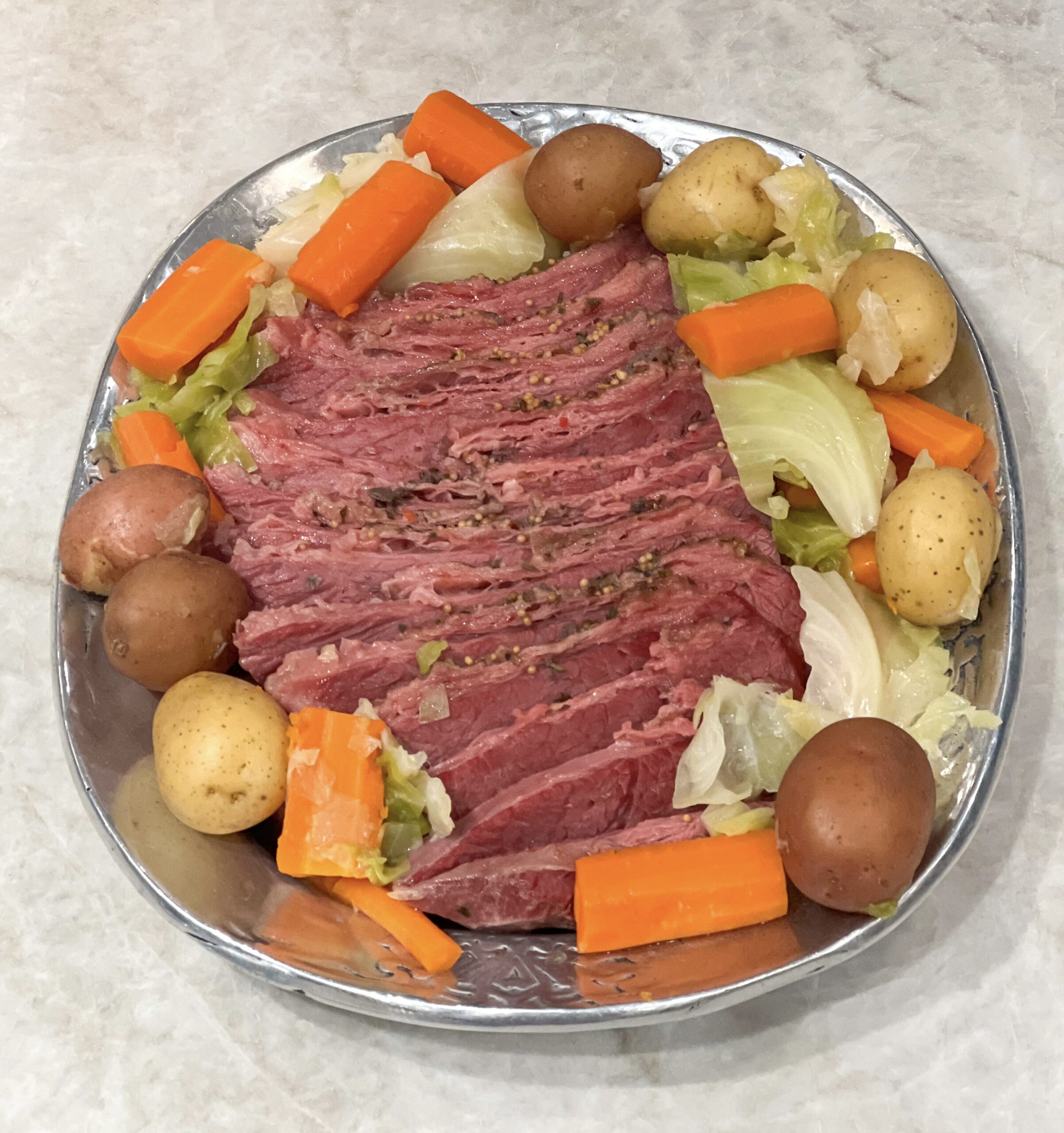 Instant pot corned discount beef cabbage potatoes carrots